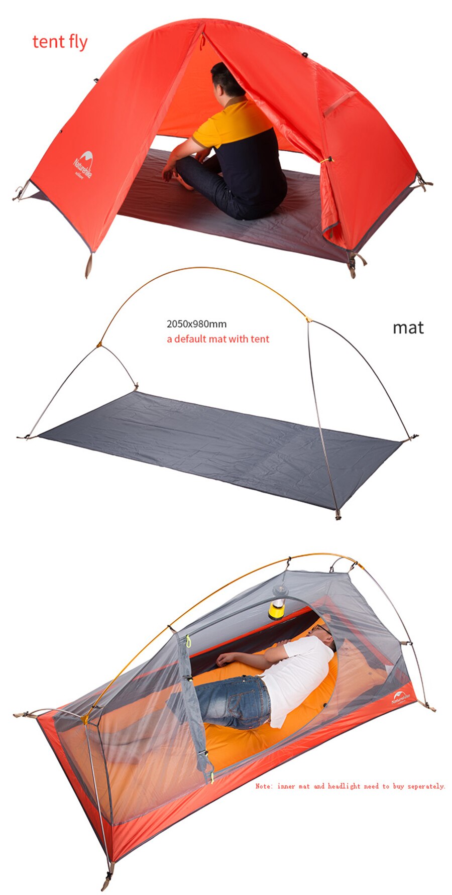 Cheap Goat Tents  1Person Camping Tent Ultralight Cycling Backpacking Tent Double Layer Fishing Beach Tent Outdoor Travel Hiking Tent   